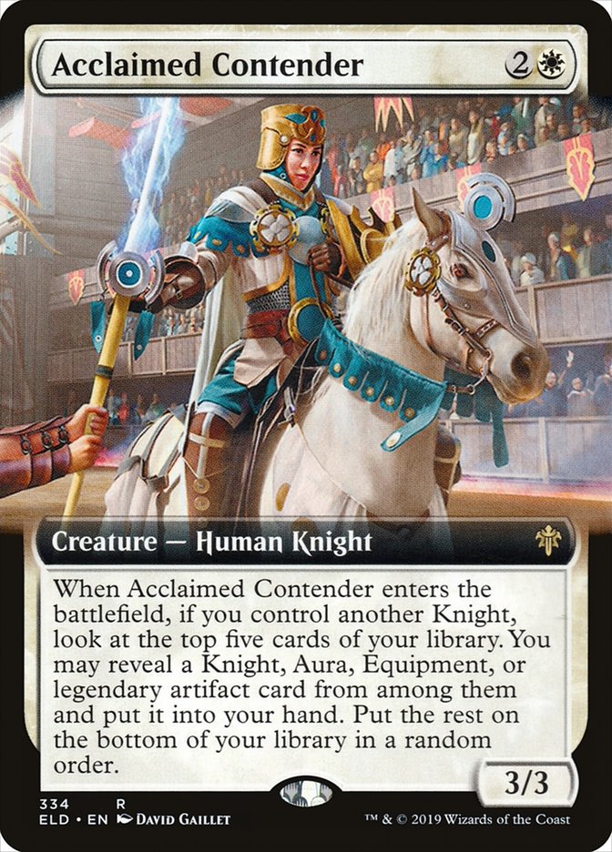 Acclaimed Contender (Extended Art) [Throne of Eldraine] | Jomio and Rueliete's Cards and Comics