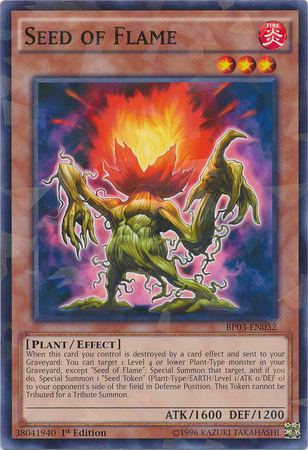 Seed of Flame (Shatterfoil) [BP03-EN052] Common | Jomio and Rueliete's Cards and Comics