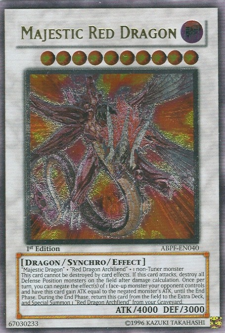 Majestic Red Dragon (UTR) [ABPF-EN040] Ultimate Rare | Jomio and Rueliete's Cards and Comics