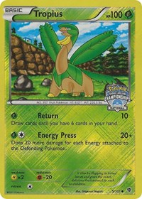 Tropius (5/101) (National Championship Promo) [Black & White: Plasma Blast] | Jomio and Rueliete's Cards and Comics