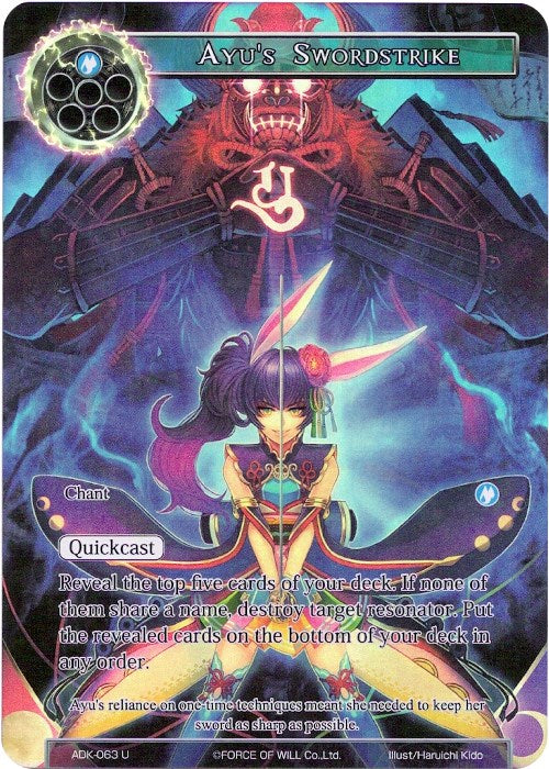 Ayu's Swordstrike (Full Art) (ADK-063) [Advent of the Demon King] | Jomio and Rueliete's Cards and Comics