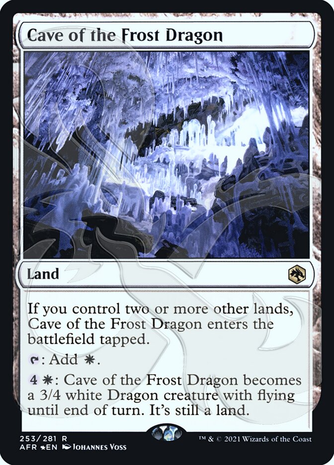 Cave of the Frost Dragon (Ampersand Promo) [Dungeons & Dragons: Adventures in the Forgotten Realms Promos] | Jomio and Rueliete's Cards and Comics