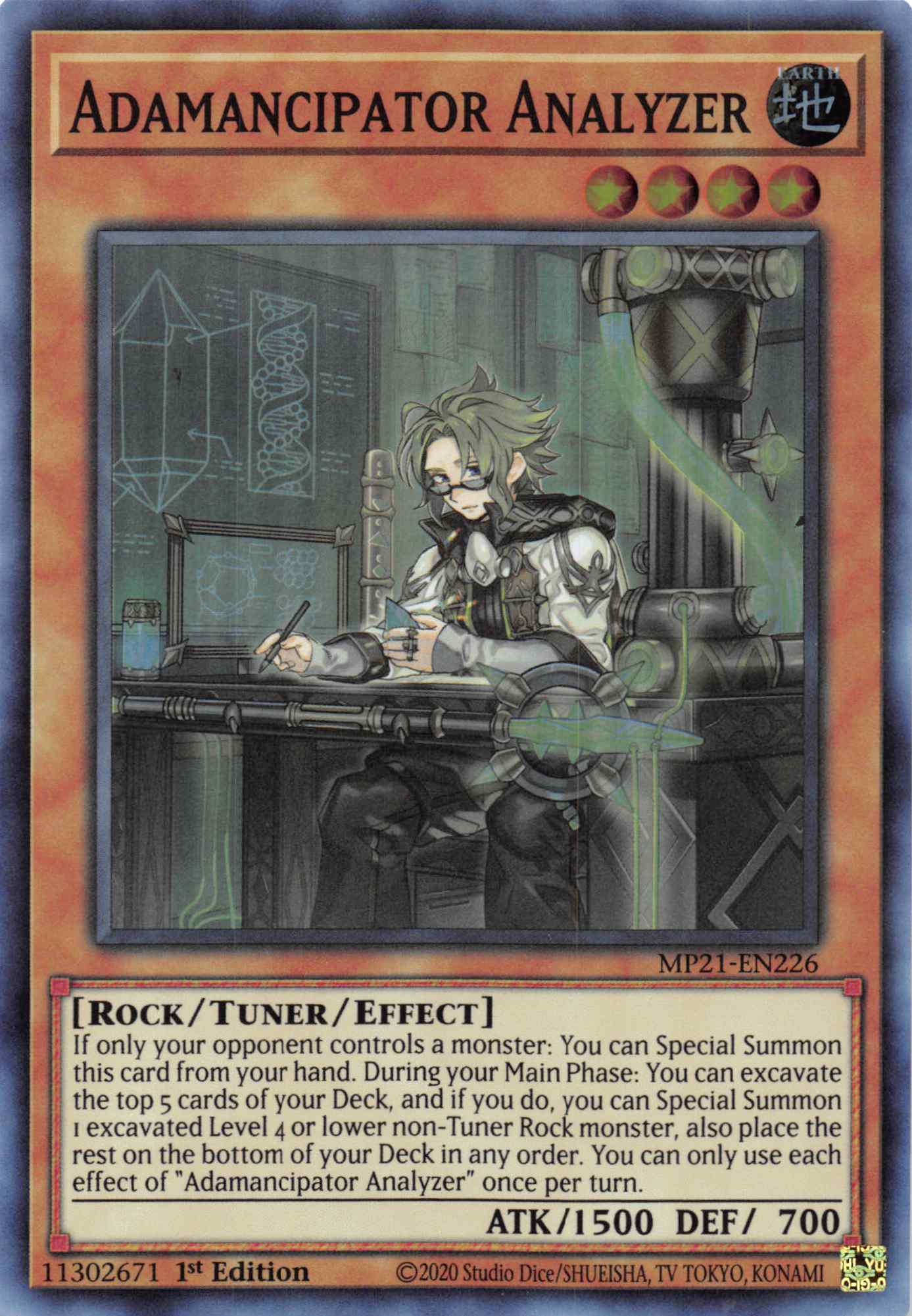 Adamancipator Analyzer [MP21-EN226] Super Rare | Jomio and Rueliete's Cards and Comics