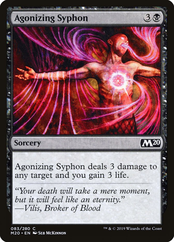 Agonizing Syphon [Core Set 2020] | Jomio and Rueliete's Cards and Comics