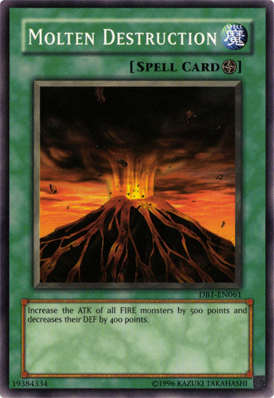 Molten Destruction [DB1-EN061] Common | Jomio and Rueliete's Cards and Comics