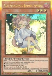 Ash Blossom & Joyous Spring (Alternate Art) [MAGO-EN011] Gold Rare | Jomio and Rueliete's Cards and Comics