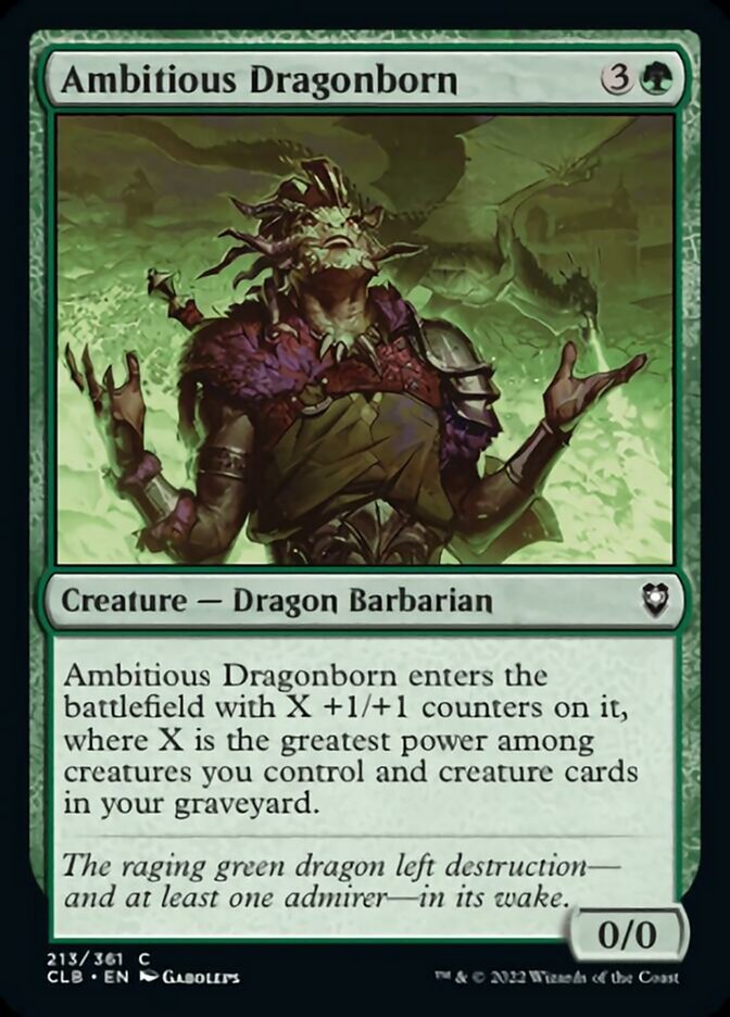 Ambitious Dragonborn [Commander Legends: Battle for Baldur's Gate] | Jomio and Rueliete's Cards and Comics