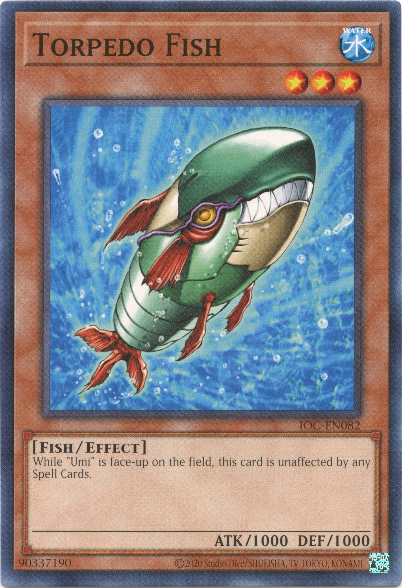 Torpedo Fish (25th Anniversary) [IOC-EN082] Common | Jomio and Rueliete's Cards and Comics