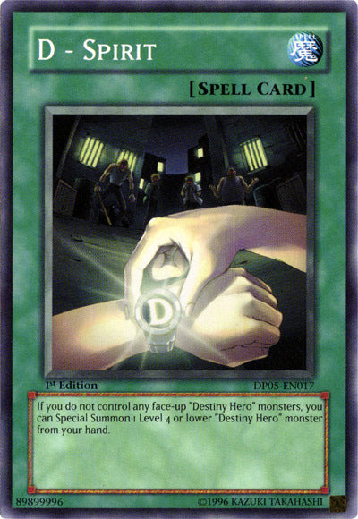 D - Spirit [DP05-EN017] Common | Jomio and Rueliete's Cards and Comics