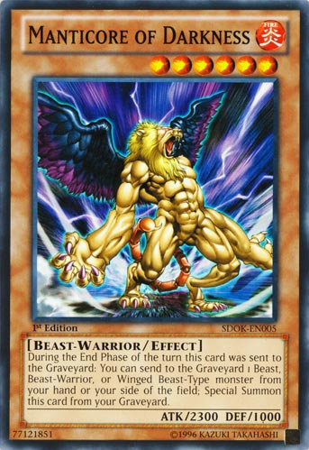 Manticore of Darkness [SDOK-EN005] Common | Jomio and Rueliete's Cards and Comics