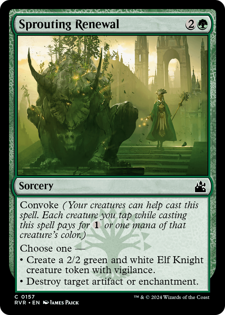 Sprouting Renewal [Ravnica Remastered] | Jomio and Rueliete's Cards and Comics