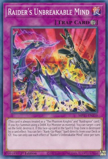 Raider's Unbreakable Mind [MP21-EN210] Common | Jomio and Rueliete's Cards and Comics