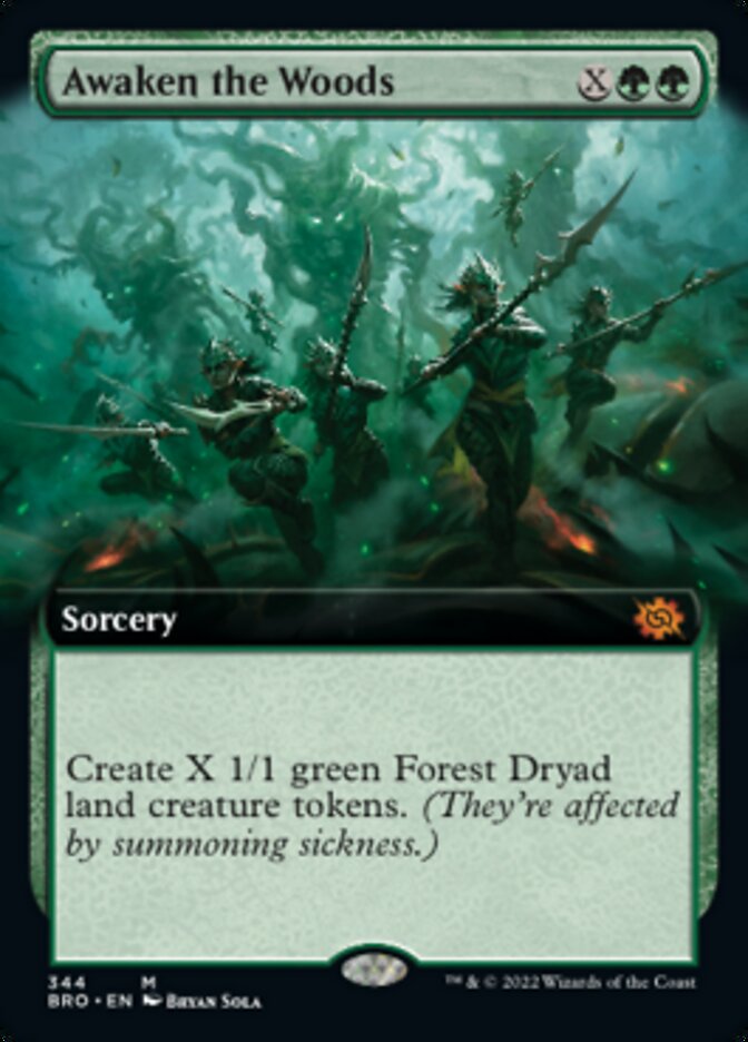Awaken the Woods (Extended Art) [The Brothers' War] | Jomio and Rueliete's Cards and Comics