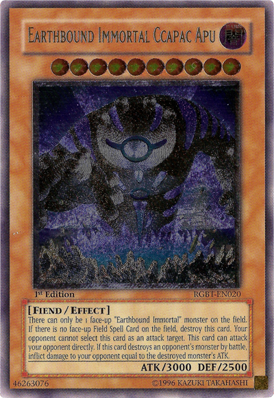 Earthbound Immortal Ccapac Apu (UTR) [RGBT-EN020] Ultimate Rare | Jomio and Rueliete's Cards and Comics