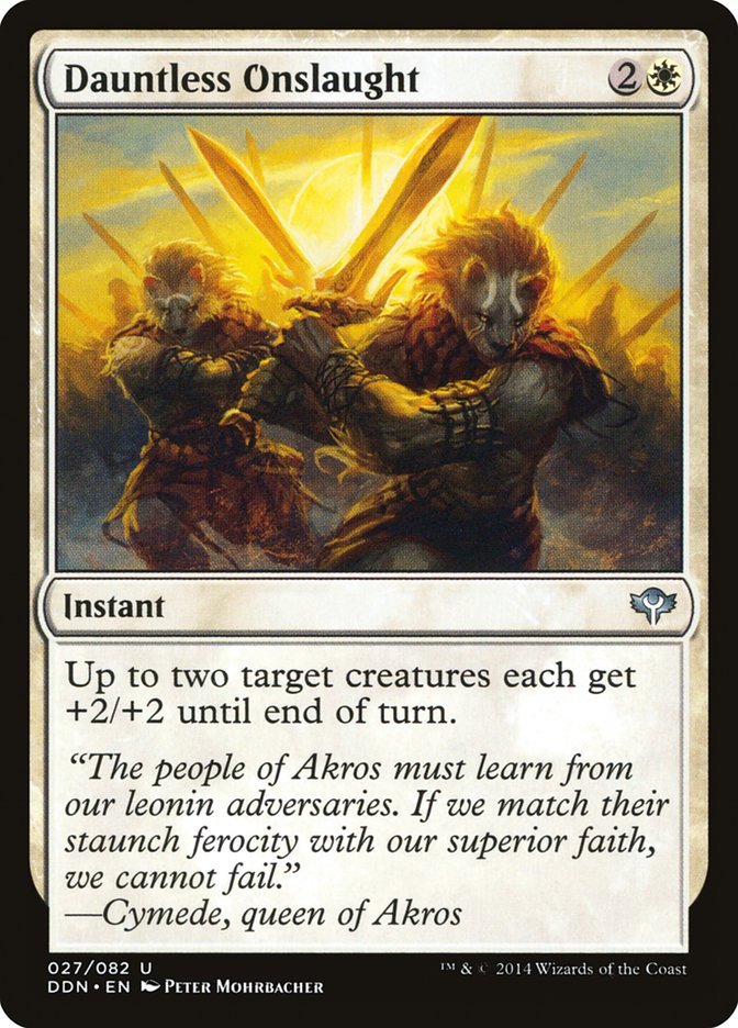 Dauntless Onslaught [Duel Decks: Speed vs. Cunning] | Jomio and Rueliete's Cards and Comics