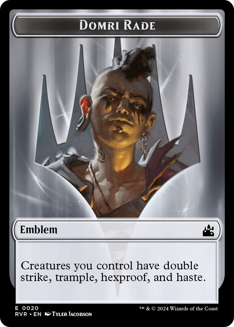 Domri Rade Emblem [Ravnica Remastered Tokens] | Jomio and Rueliete's Cards and Comics