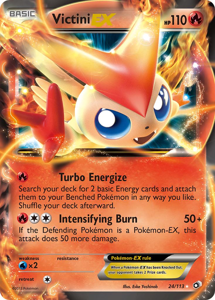 Victini EX (24/113) [Black & White: Legendary Treasures] | Jomio and Rueliete's Cards and Comics