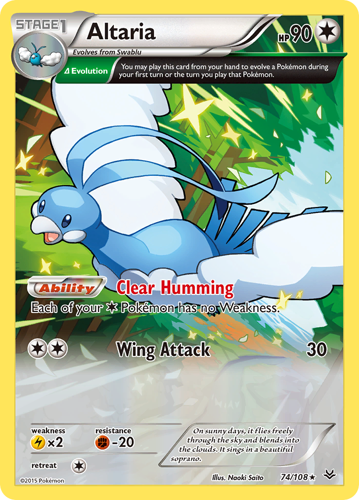 Altaria (74/108) [XY: Roaring Skies] | Jomio and Rueliete's Cards and Comics