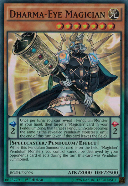Dharma-Eye Magician [BOSH-EN096] Super Rare | Jomio and Rueliete's Cards and Comics