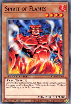 Spirit of Flames [SGX1-ENH05] Common | Jomio and Rueliete's Cards and Comics