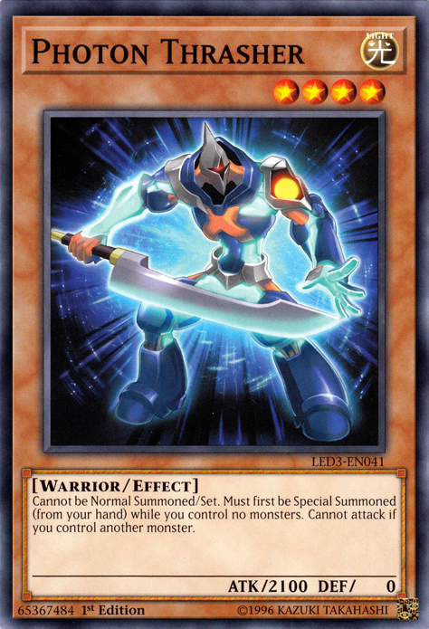 Photon Thrasher [LED3-EN041] Common | Jomio and Rueliete's Cards and Comics