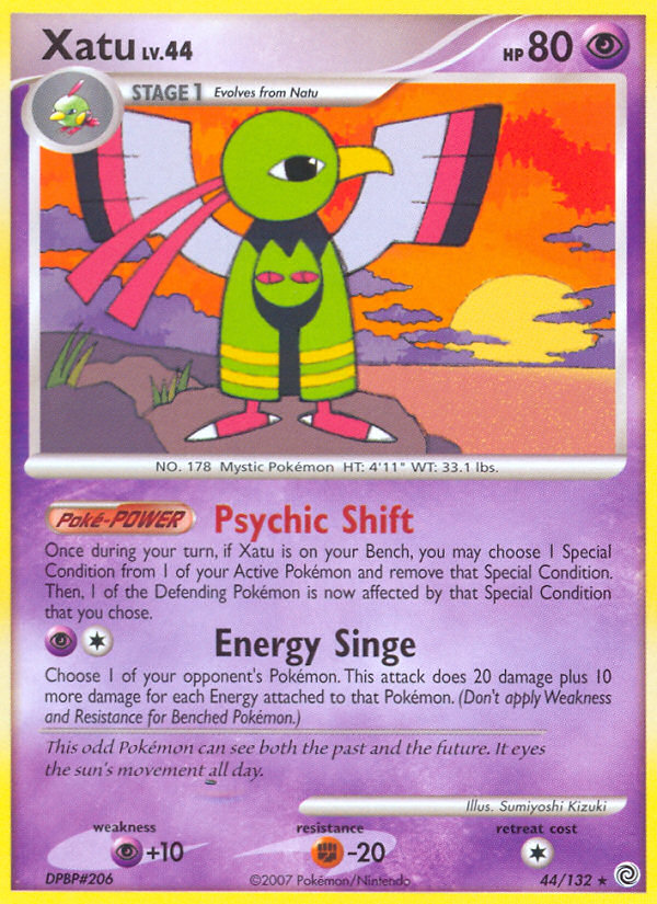 Xatu (44/132) [Diamond & Pearl: Secret Wonders] | Jomio and Rueliete's Cards and Comics