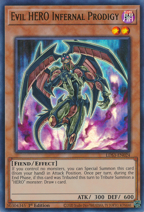 Evil HERO Infernal Prodigy [LDS3-EN024] Ultra Rare | Jomio and Rueliete's Cards and Comics