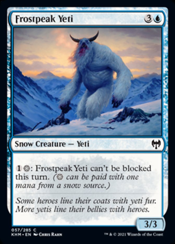 Frostpeak Yeti [Kaldheim] | Jomio and Rueliete's Cards and Comics