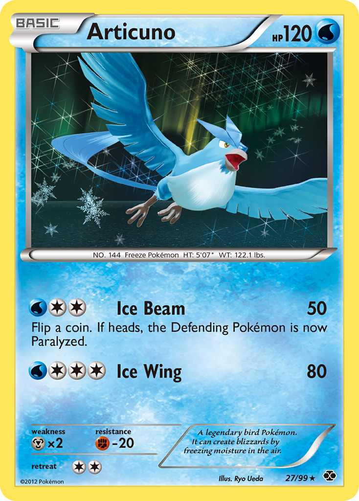Articuno (27/99) [Black & White: Next Destinies] | Jomio and Rueliete's Cards and Comics