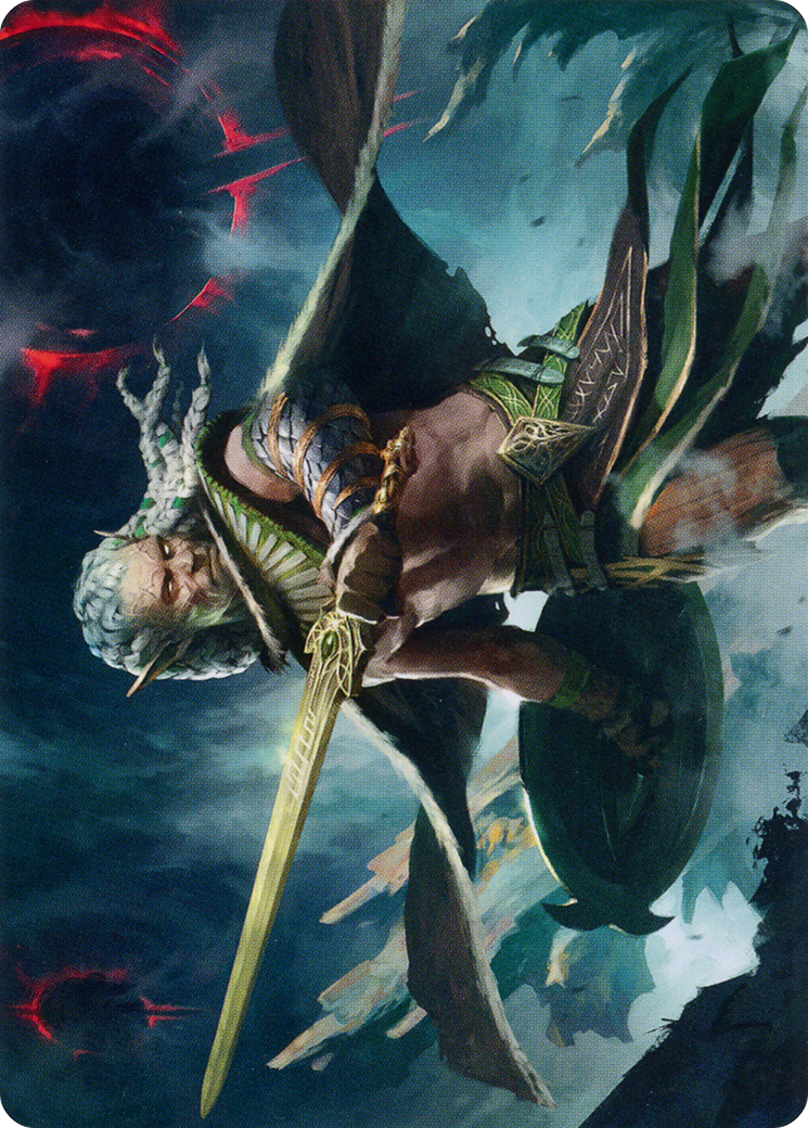 Serpent-Blade Assailant Art Card (40) [March of the Machine Art Series] | Jomio and Rueliete's Cards and Comics