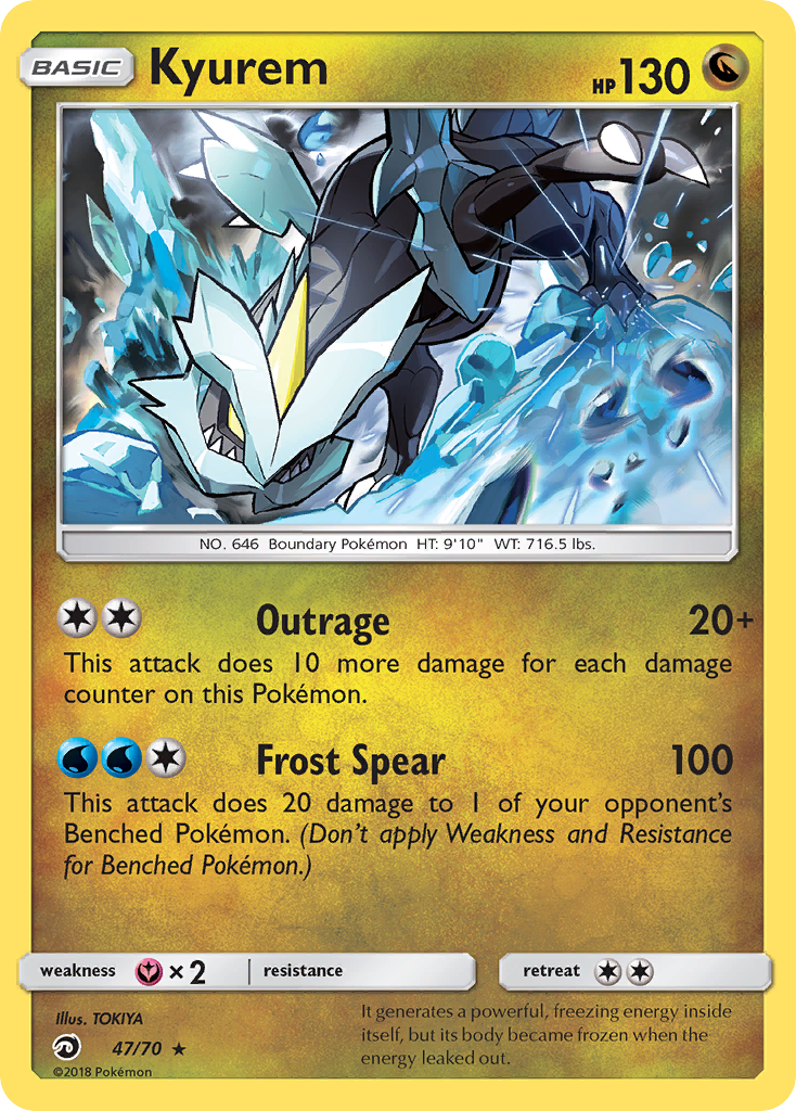 Kyurem (47/70) [Sun & Moon: Dragon Majesty] | Jomio and Rueliete's Cards and Comics
