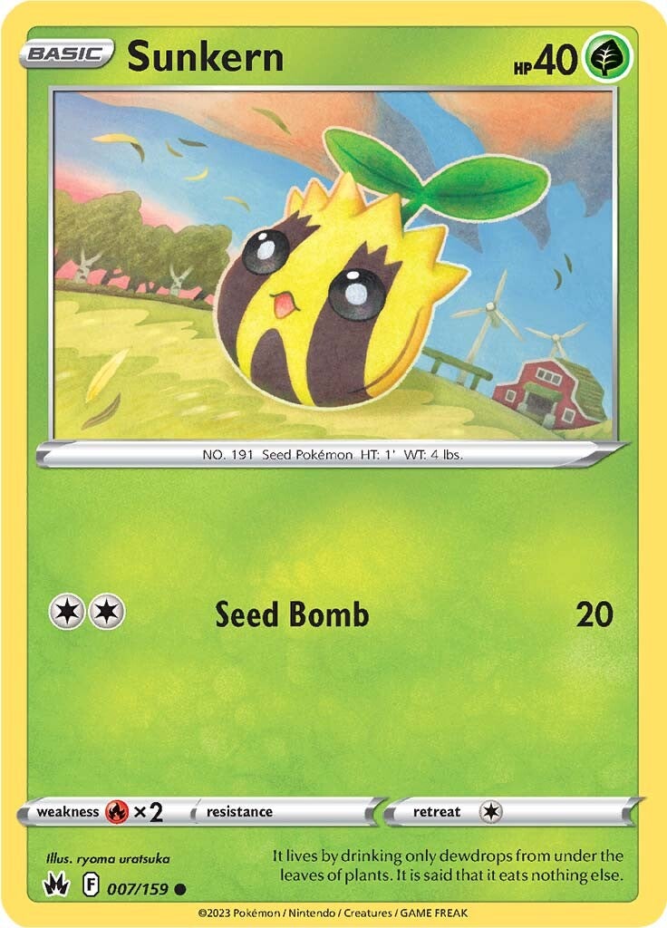 Sunkern (007/159) [Sword & Shield: Crown Zenith] | Jomio and Rueliete's Cards and Comics