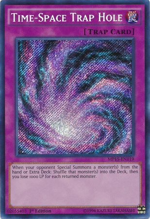 Time-Space Trap Hole [MP15-EN119] Secret Rare | Jomio and Rueliete's Cards and Comics