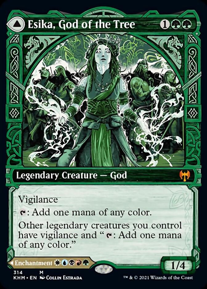 Esika, God of the Tree // The Prismatic Bridge (Showcase) [Kaldheim] | Jomio and Rueliete's Cards and Comics