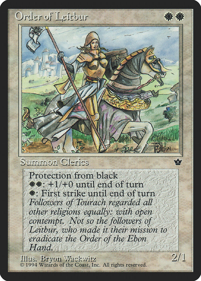 Order of Leitbur (Horse Facing Right) [Fallen Empires] | Jomio and Rueliete's Cards and Comics