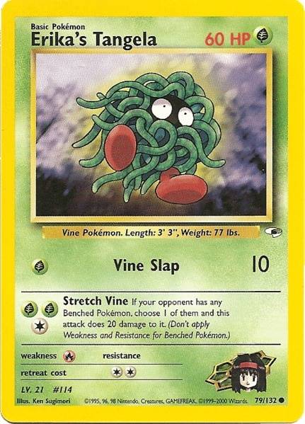 Erika's Tangela (79/132) [Gym Heroes Unlimited] | Jomio and Rueliete's Cards and Comics