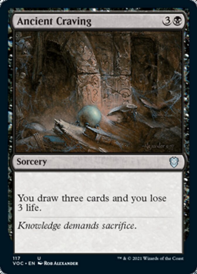Ancient Craving [Innistrad: Crimson Vow Commander] | Jomio and Rueliete's Cards and Comics