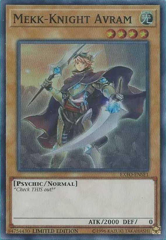Mekk-Knight Avram [EXFO-ENSE1] Super Rare | Jomio and Rueliete's Cards and Comics