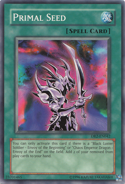 Primal Seed [DR2-EN042] Common | Jomio and Rueliete's Cards and Comics