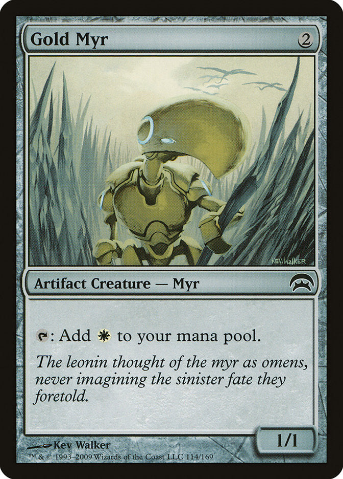 Gold Myr [Planechase] | Jomio and Rueliete's Cards and Comics