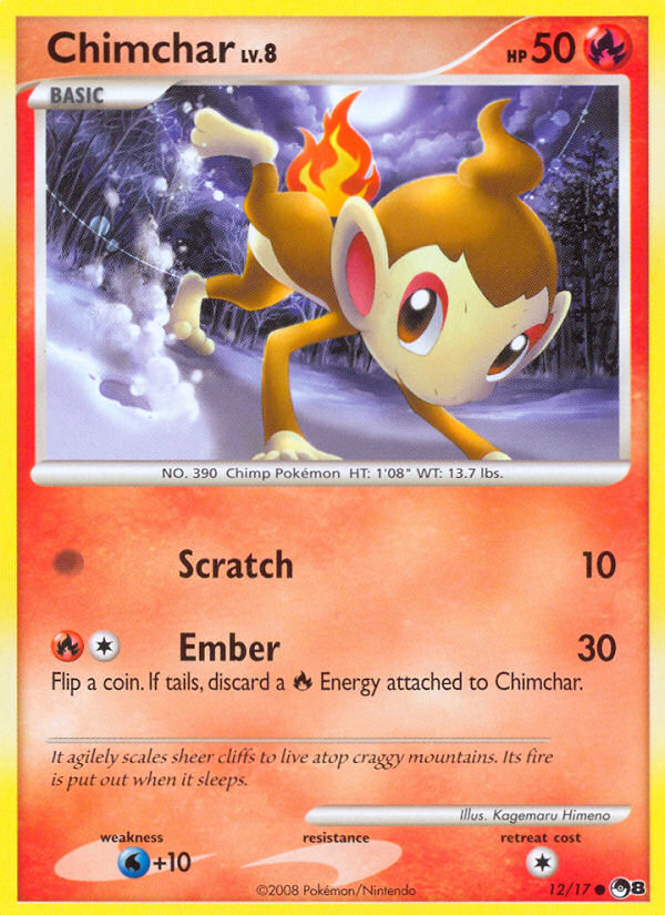 Chimchar (12/17) [POP Series 8] | Jomio and Rueliete's Cards and Comics