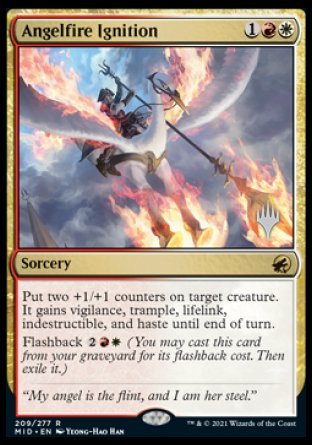 Angelfire Ignition (Promo Pack) [Innistrad: Midnight Hunt Promos] | Jomio and Rueliete's Cards and Comics