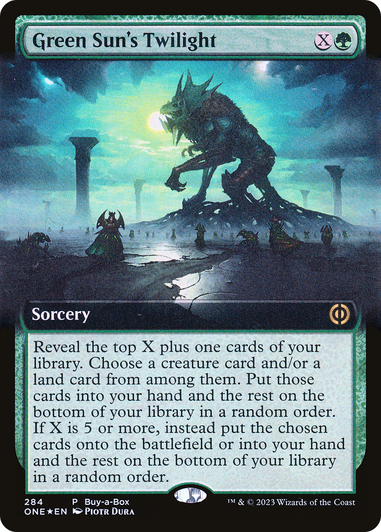 Green Sun's Twilight (Buy-A-Box) (Extended Art) [Phyrexia: All Will Be One] | Jomio and Rueliete's Cards and Comics