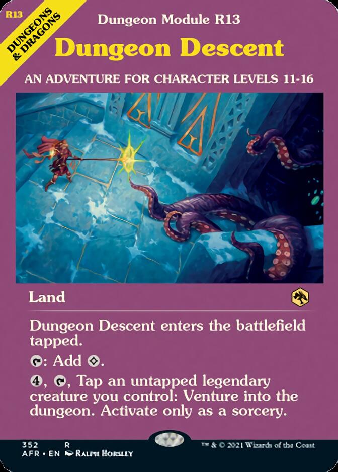 Dungeon Descent (Dungeon Module) [Dungeons & Dragons: Adventures in the Forgotten Realms] | Jomio and Rueliete's Cards and Comics