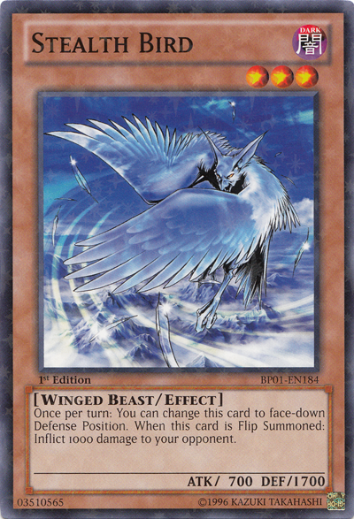 Stealth Bird [BP01-EN184] Starfoil Rare | Jomio and Rueliete's Cards and Comics