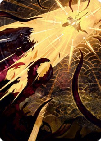 Defiant Strike Art Card [Strixhaven: School of Mages Art Series] | Jomio and Rueliete's Cards and Comics