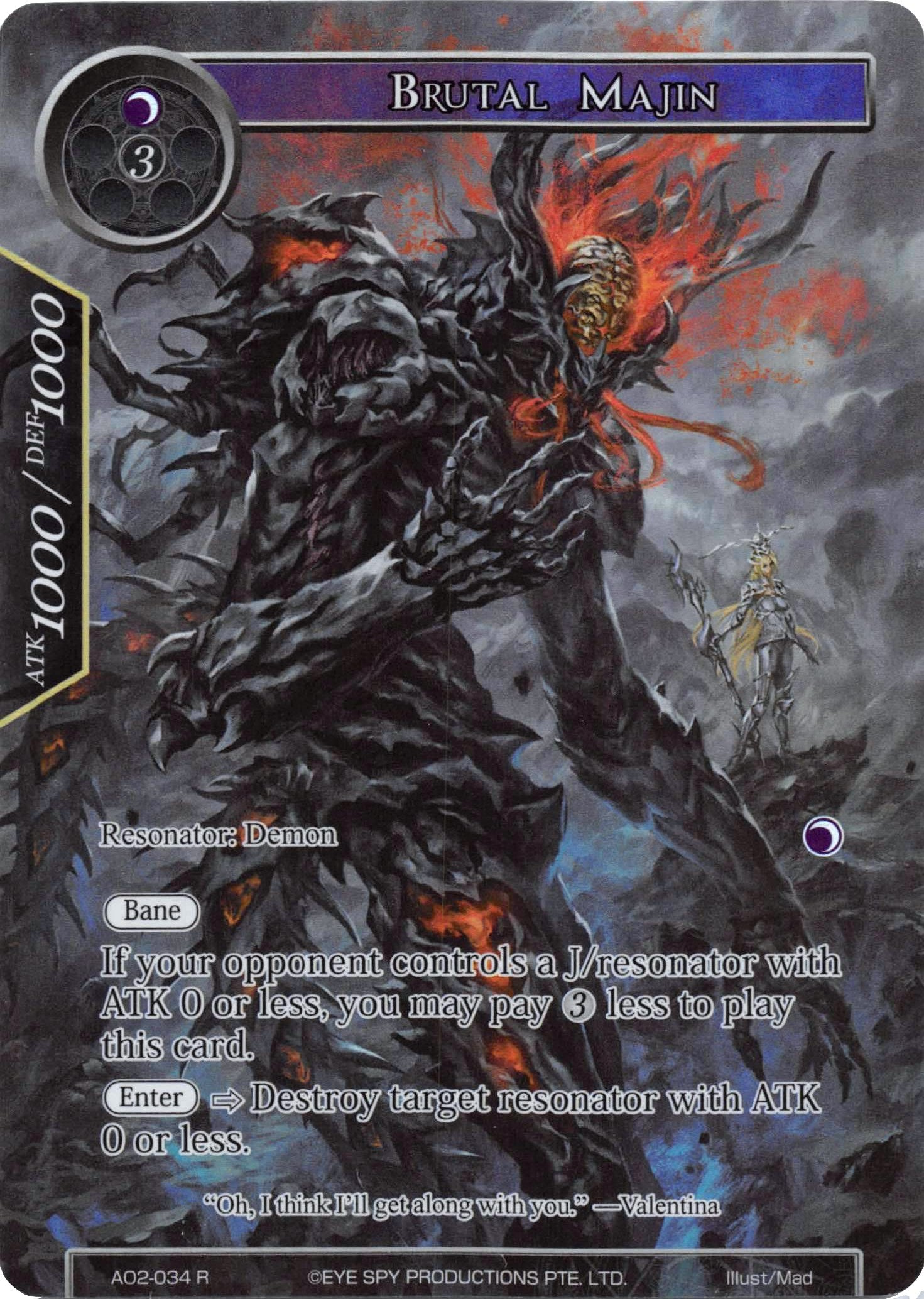 Brutal Majin (Full Art) (AO2-034) [Alice Origin II] | Jomio and Rueliete's Cards and Comics