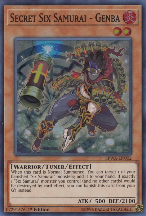 Secret Six Samurai - Genba [SPWA-EN002] Super Rare | Jomio and Rueliete's Cards and Comics