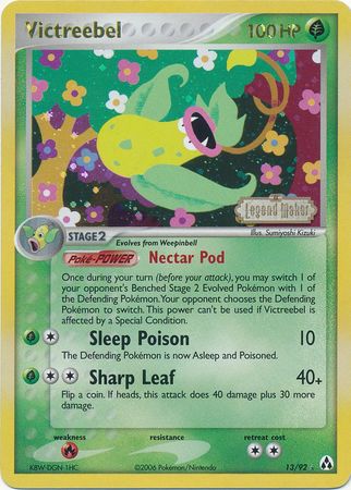 Victreebel (13/92) (Stamped) [EX: Legend Maker] | Jomio and Rueliete's Cards and Comics