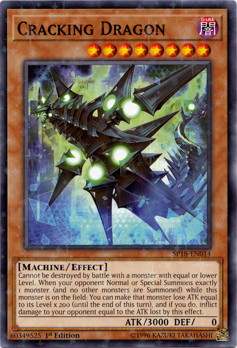 Cracking Dragon (Starfoil) [SP18-EN014] Starfoil Rare | Jomio and Rueliete's Cards and Comics